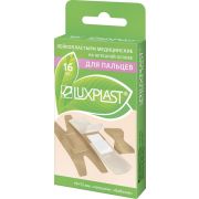 LUXPLAST Пластырь ДЛЯ ПАЛЬЦЕВ на нетканой основе (ассорти) 15 шт.